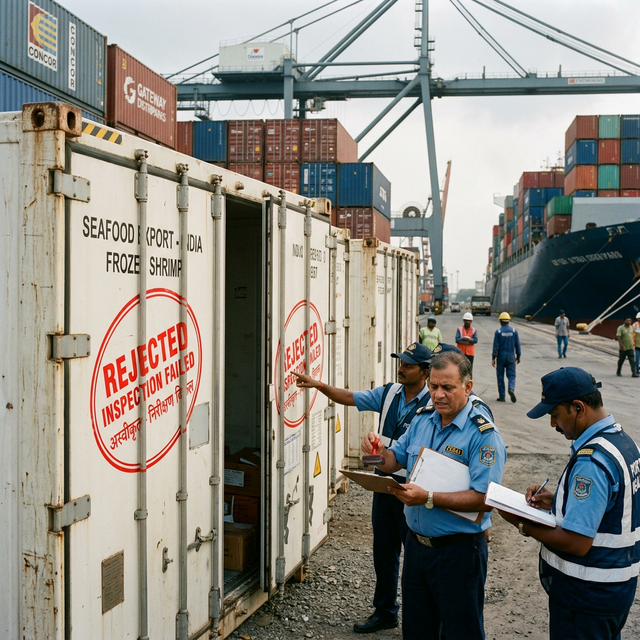 Rejected seafood shipments